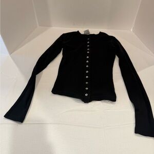 Vintage juicy!  Black cotton woman’s shirt